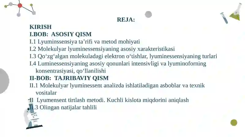 Lyuminssensiya analiz metodi 2