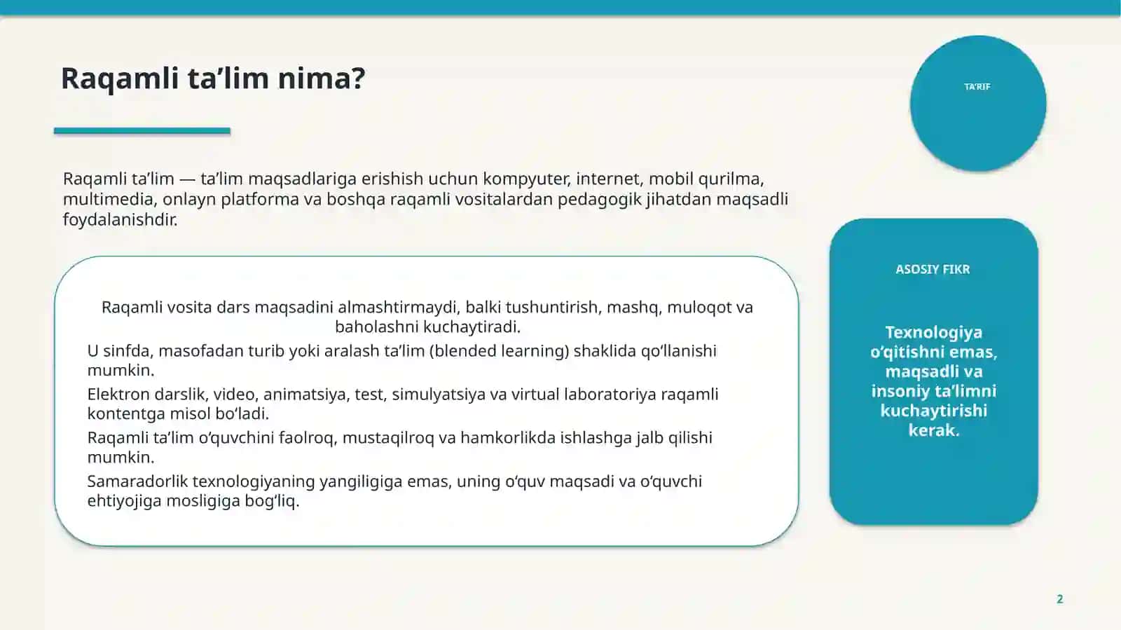 Raqamli ta’lim 2