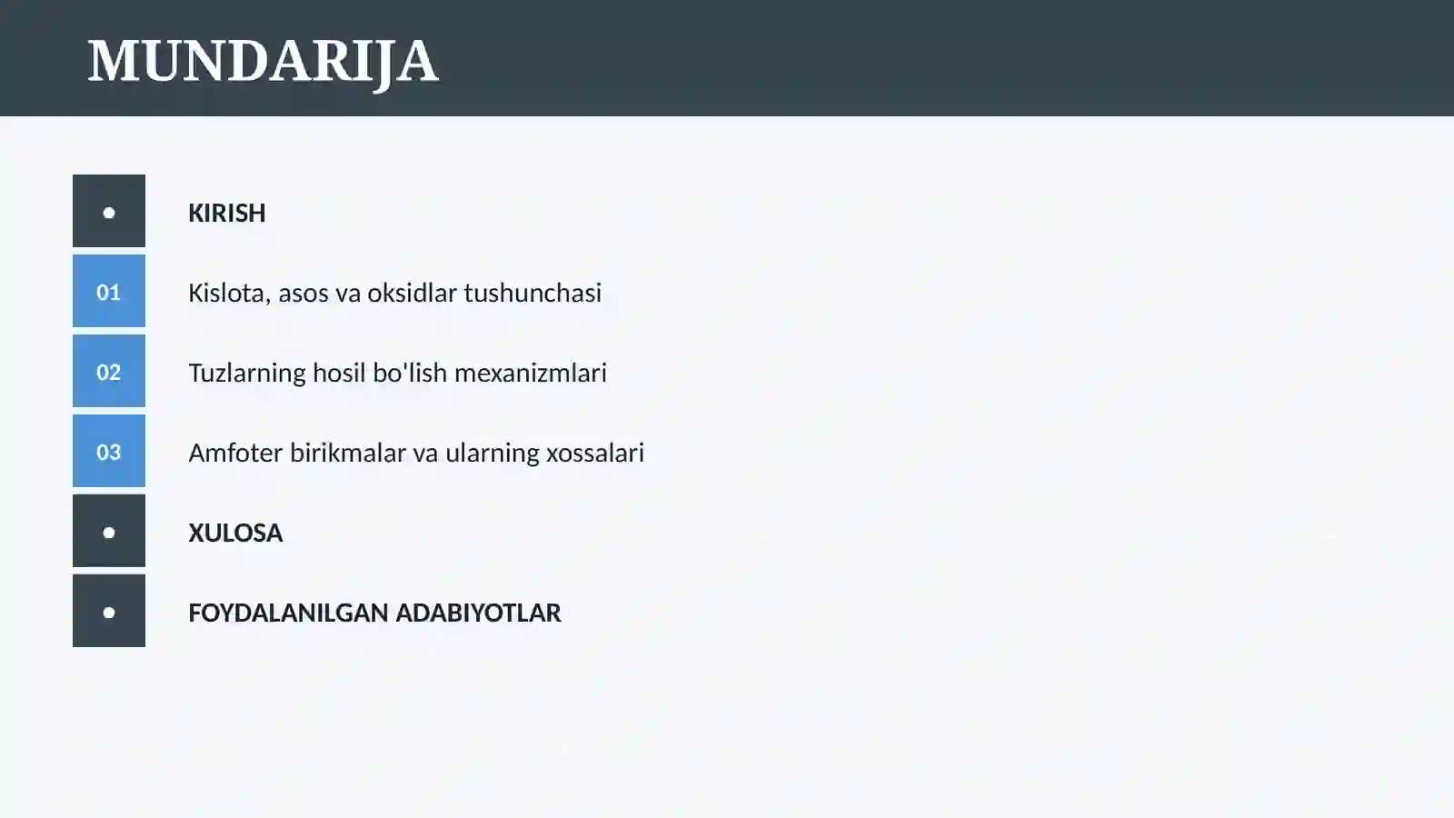 ANORGANIK BIRIKMALARNING ASOSIY SINFLARI 2