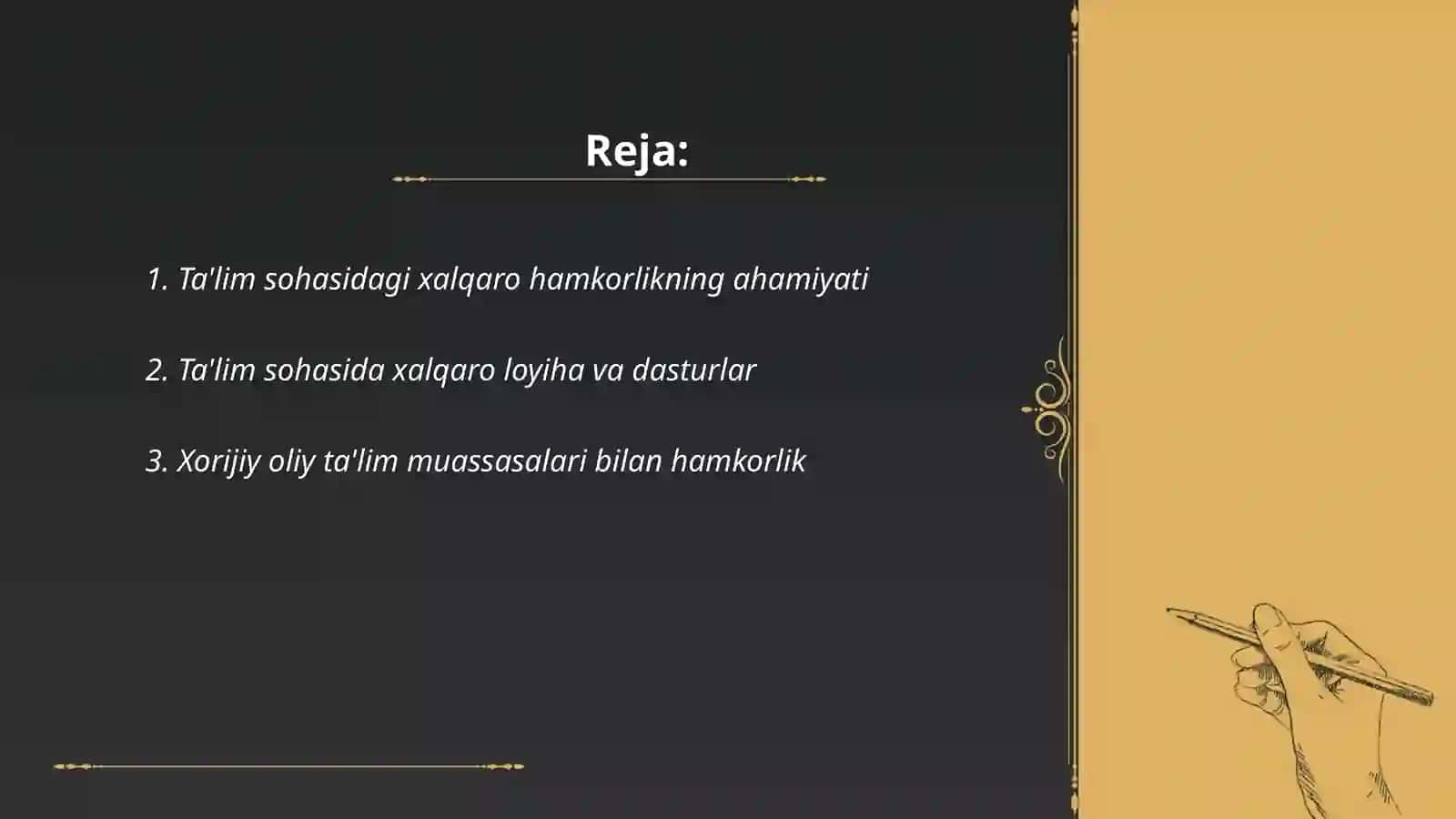 Ta'lim sohasida xalqaro hamkorlikni yoʻlga qoʻyilishi 2