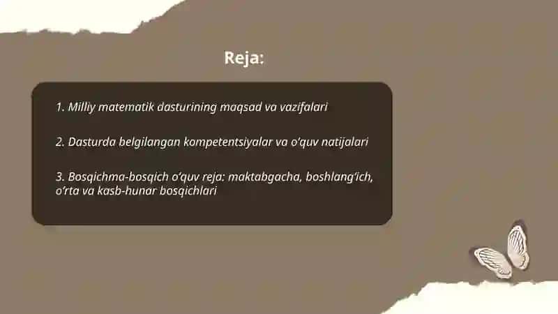 Ta'lim - tarbiya nazariyasi va metodikasi (Boshlangʻich ta'lim) yoʻnalishi 2-kurs 2