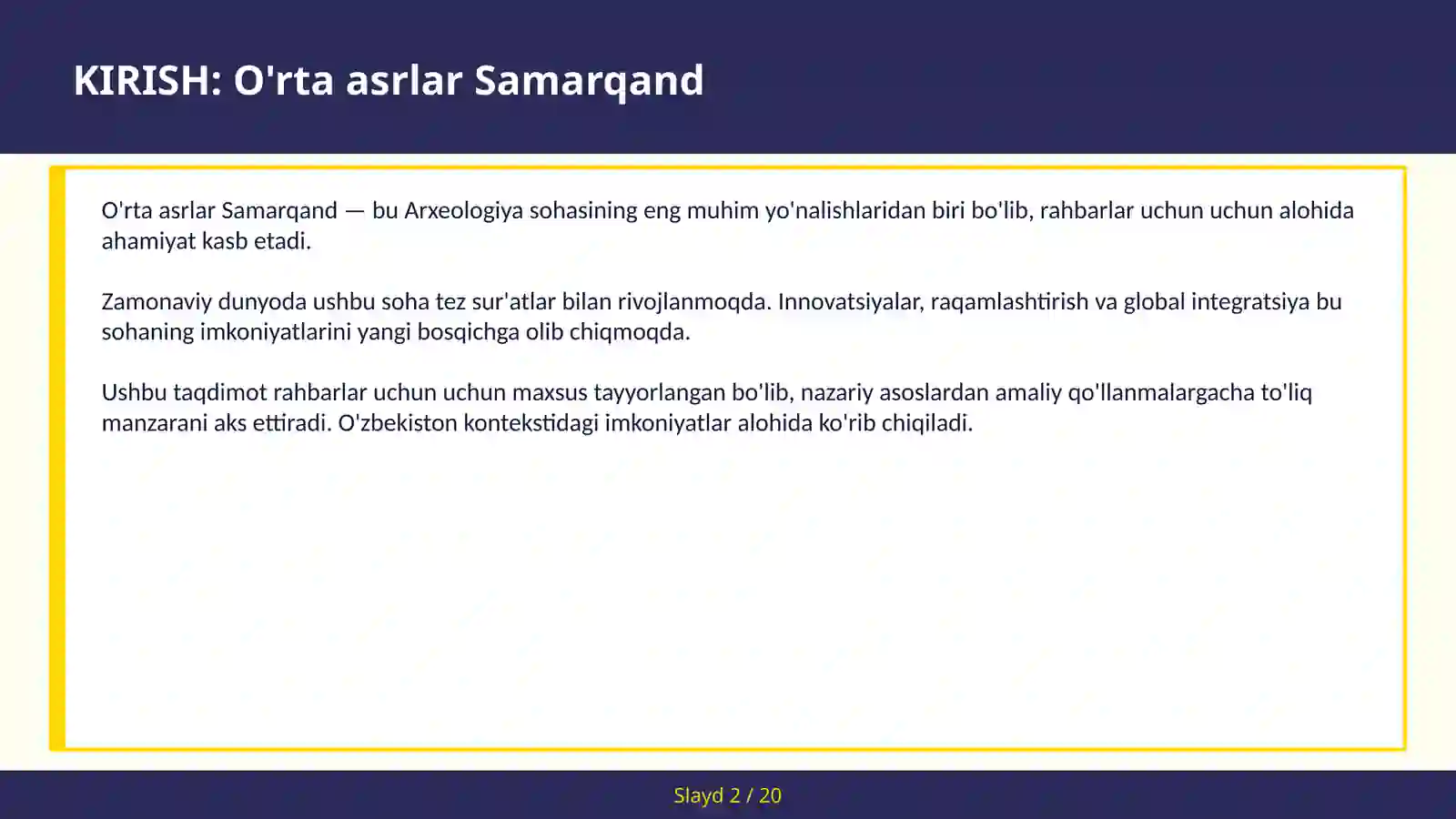 O'rta asrlar Samarqand 2