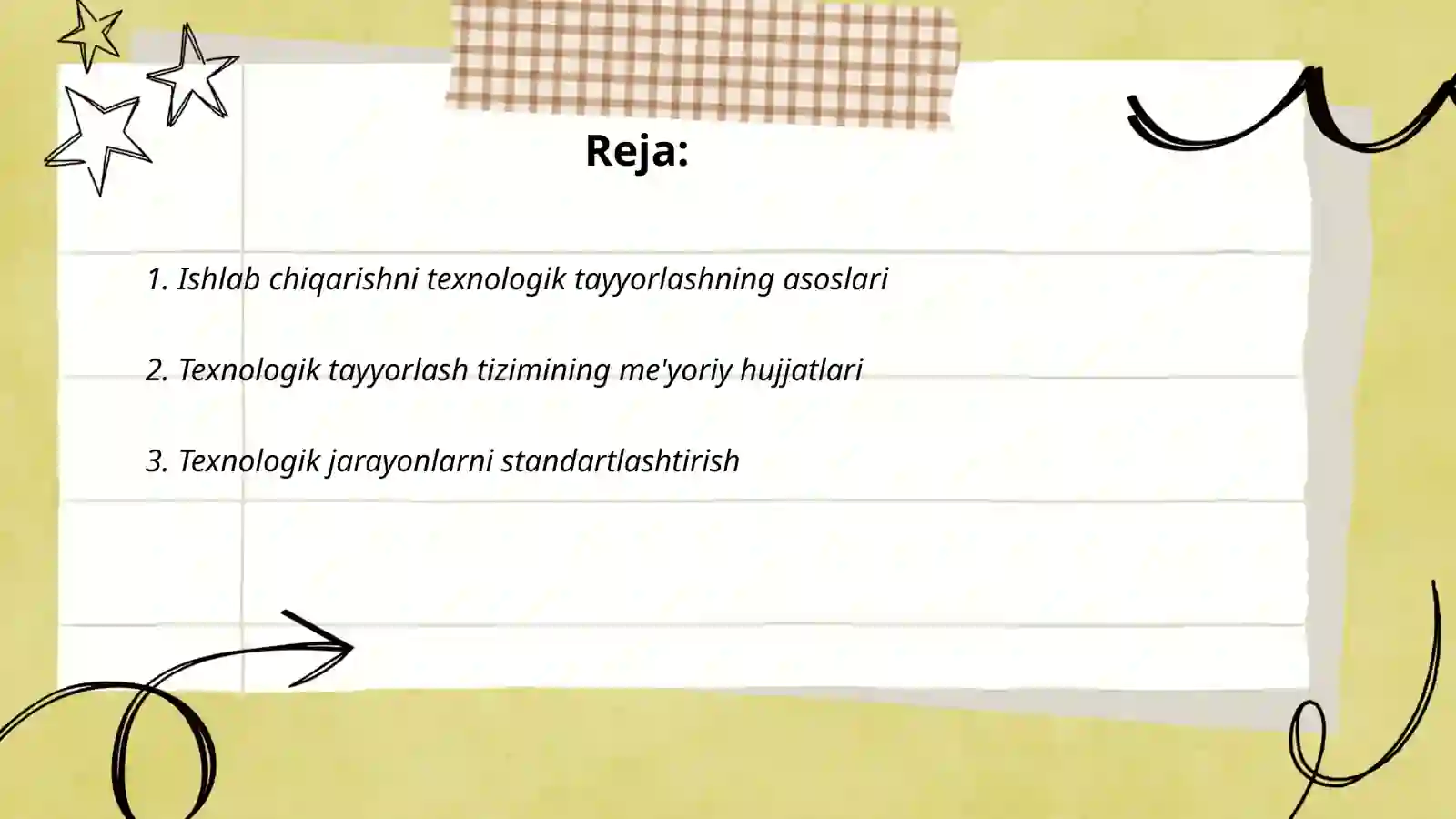 Ishlab chiqarishni texnologik tayyorlashning asoslari 2