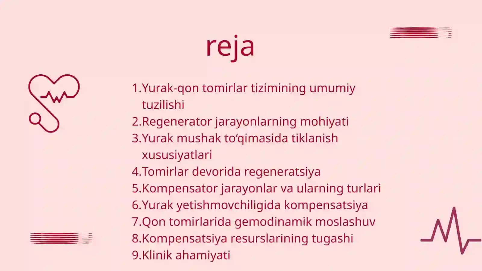 YURAK-QON TOMIRLAR TIZIMIDA REGENERATOR VA KOMPENSATOR JARAYONLAR 2