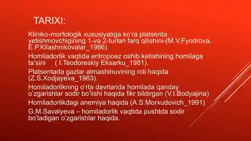 Homilada qon aylanishi 2