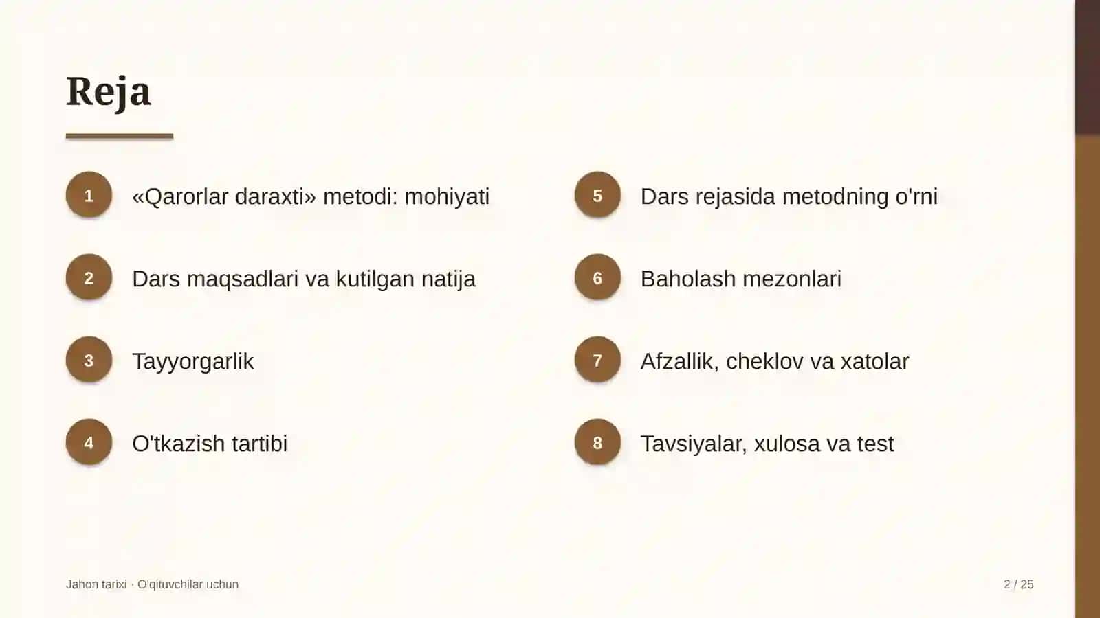 jahon tarixi darslarida qarorlar daraxti metodidan foydalanish 2799 2
