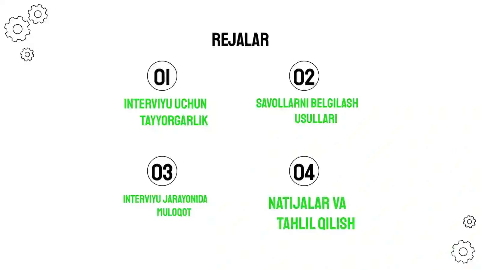 Intervyu tashkil etish qoidalari 2