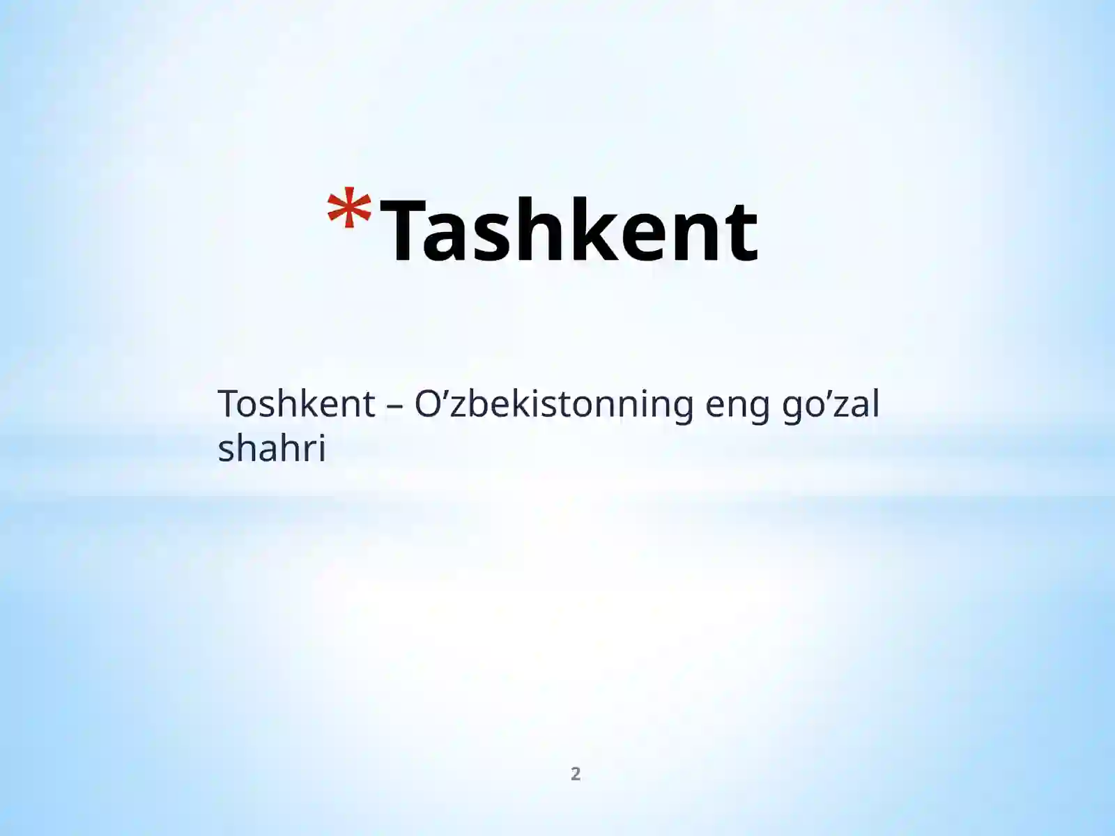 Toshkent 2