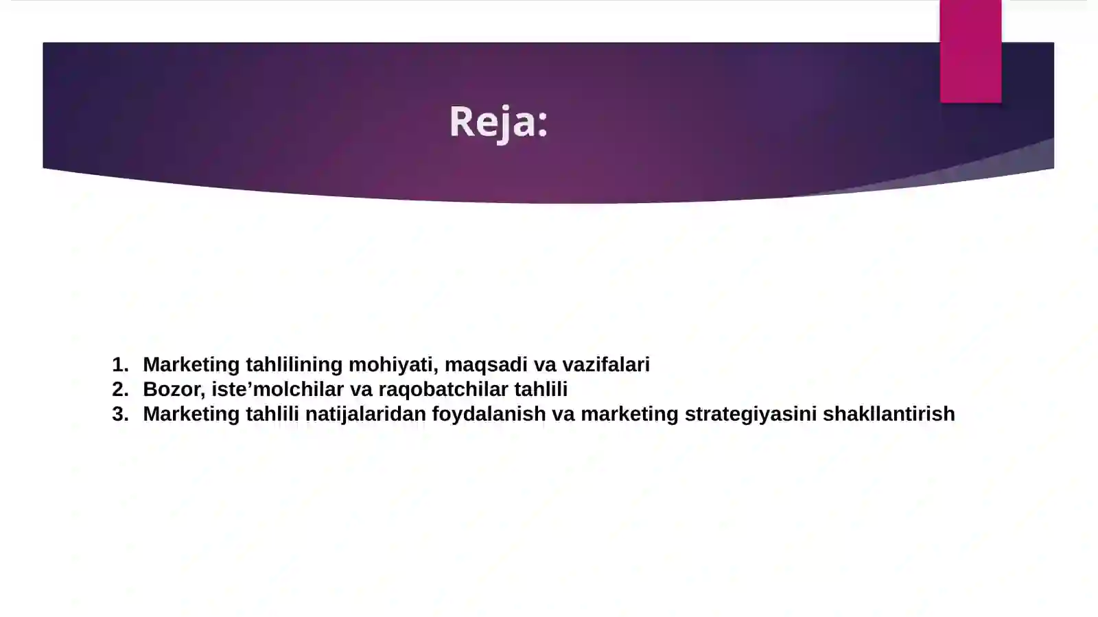 Marketing tahlili 2