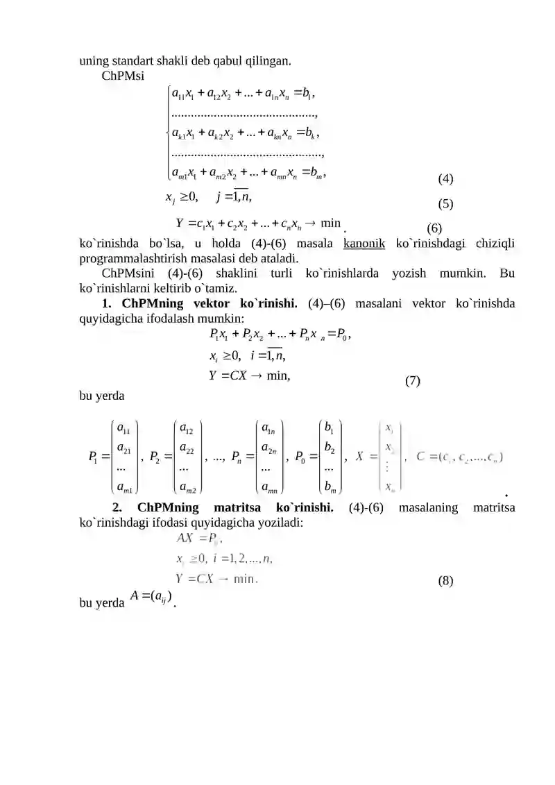 Chiziqli programmalashtirish 2