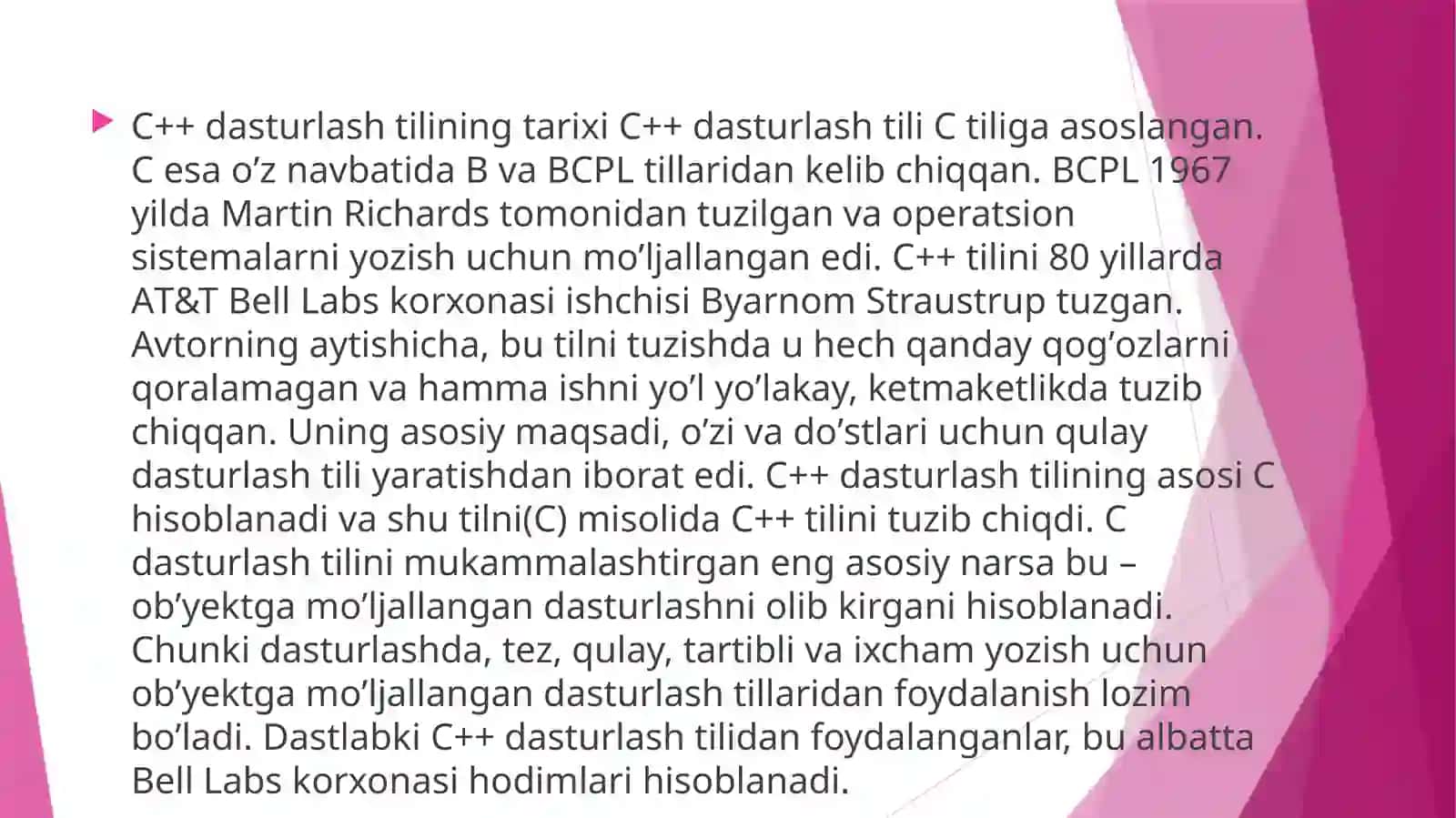 C++dasturlashtilivauningimkoniyatlari 2