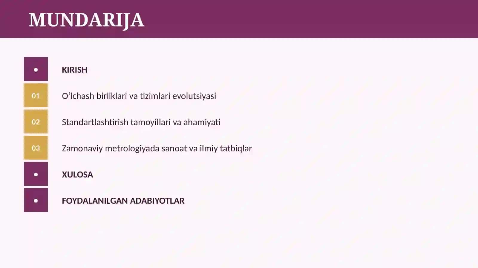 METROLOGIYA VA STANDARTLASHTIRISH FANINING RIVOJLANISHI 2