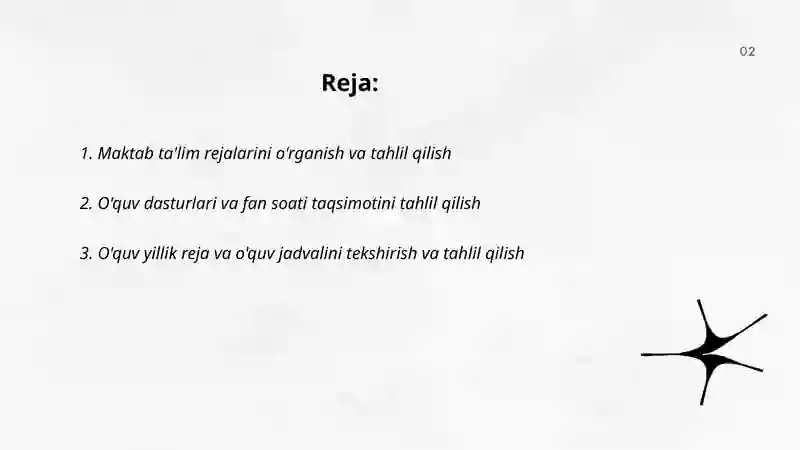 Maktab hujjatlarini o'rganish va tahlilqilish 2