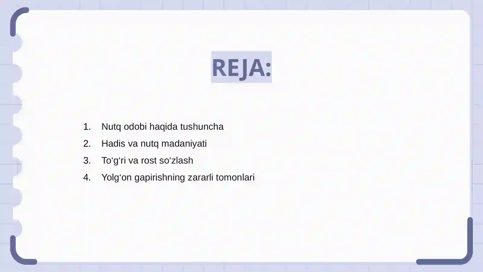 Hadislarda nutq odobi 2