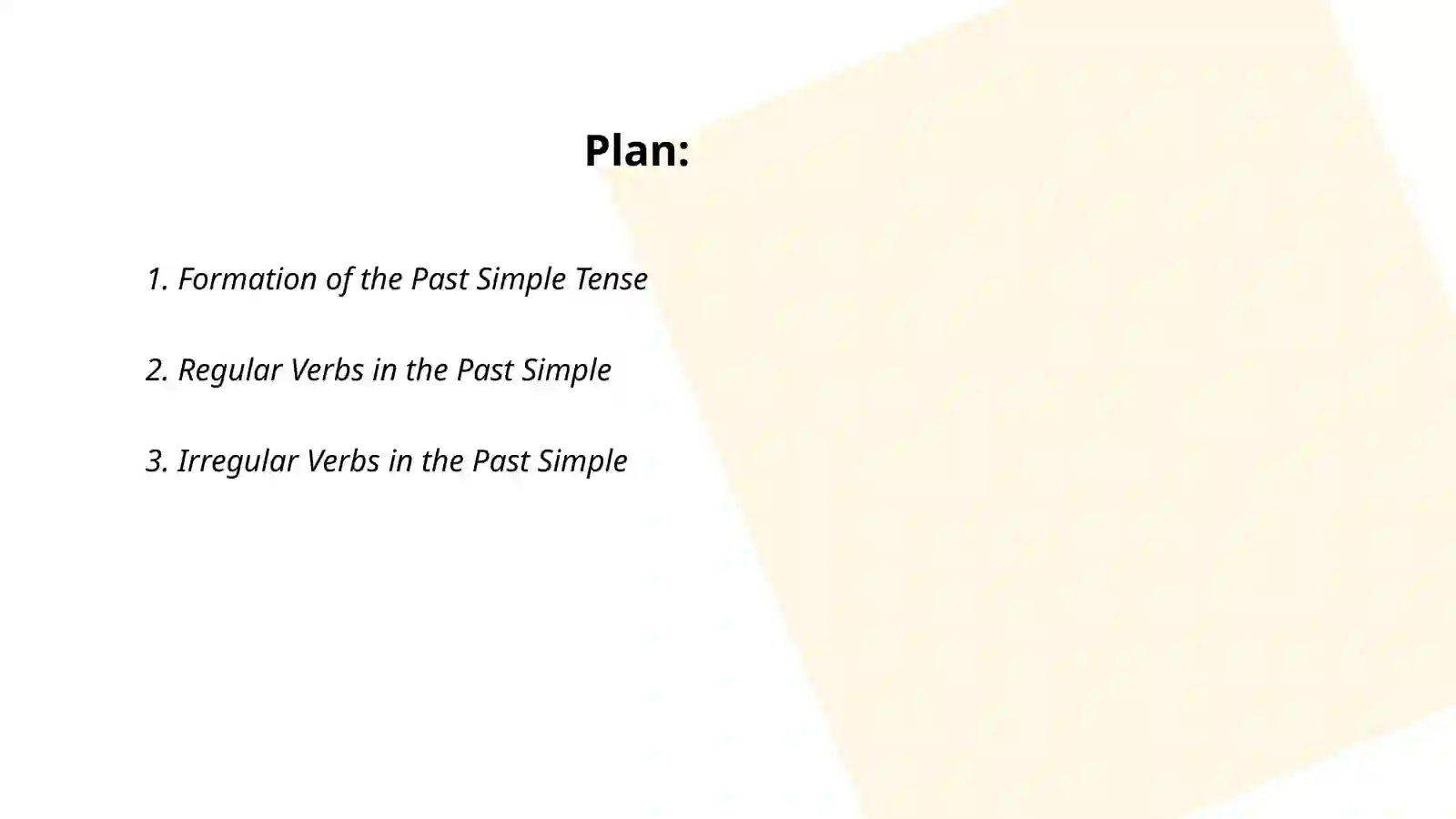 Past Simple 2