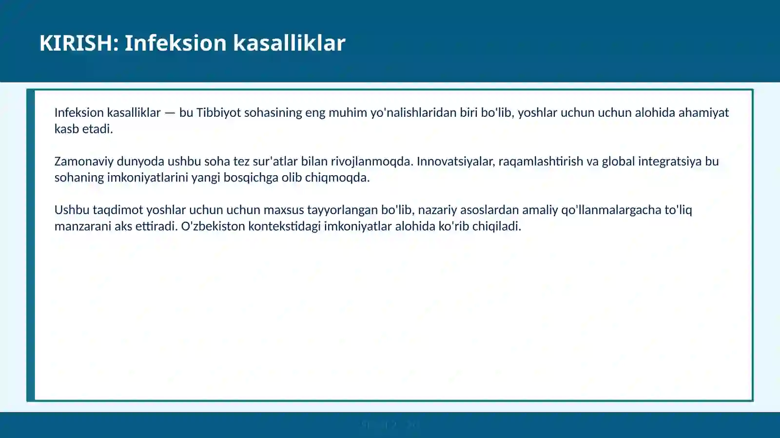 INFEKSION KASALLIKLAR 2