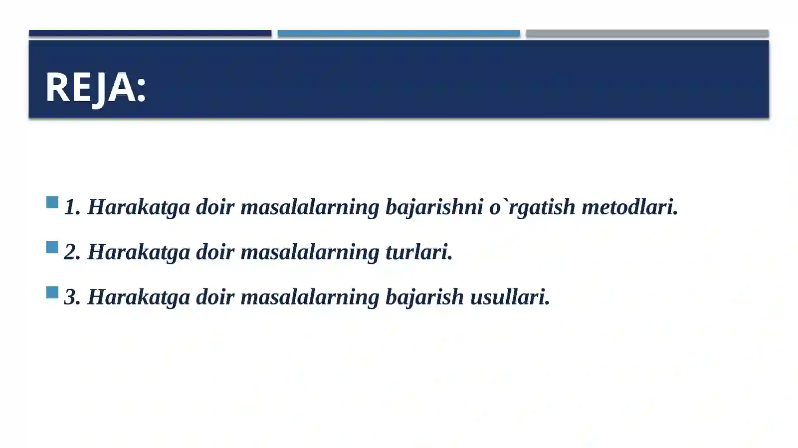 Harakatga doir masalalar yechish metodikasi 2