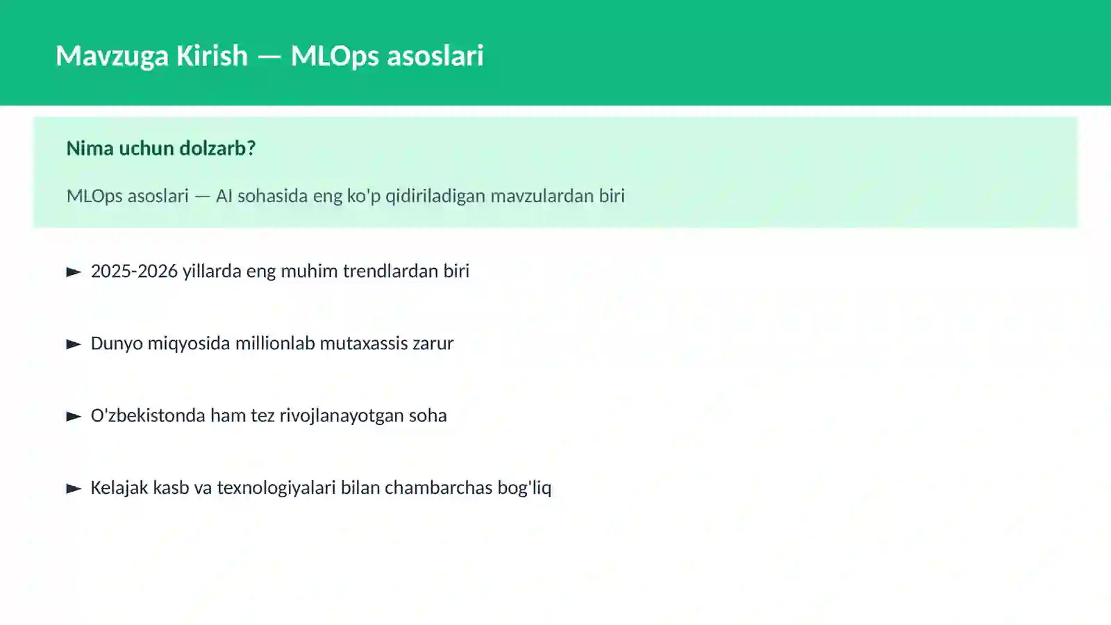 MLOps asoslari 2