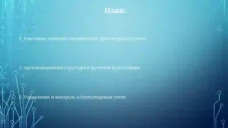 Организация бухгалтерского учёта 2