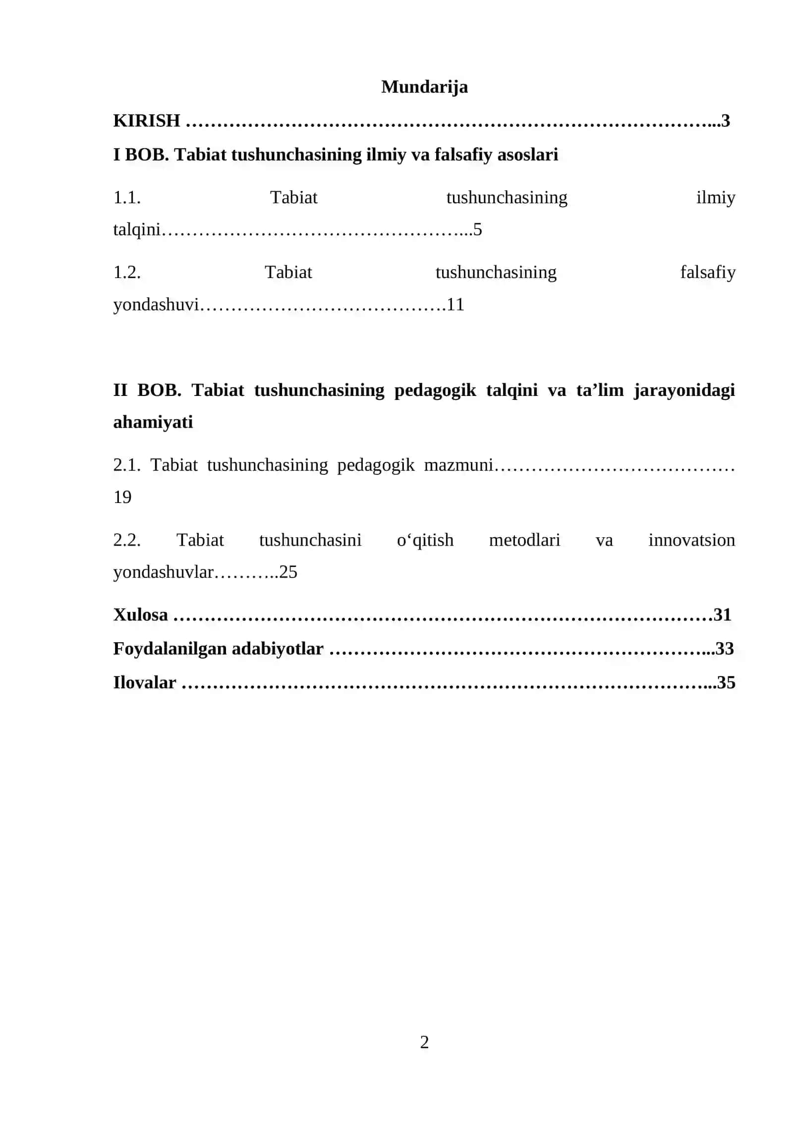 Tabiat tushunchasining keng qamrovli talqini: ilmiy, falsafiy va pedagogik yondashuvlar 2