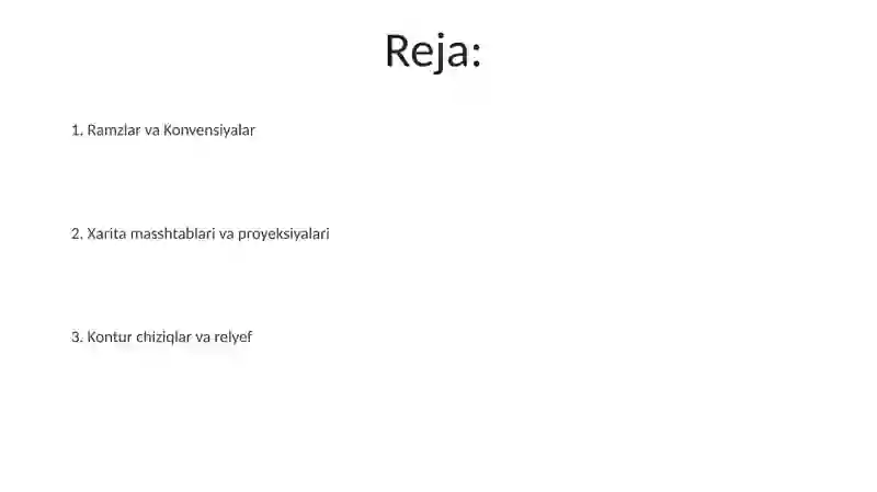 Topografik kartalarning elementlari 2