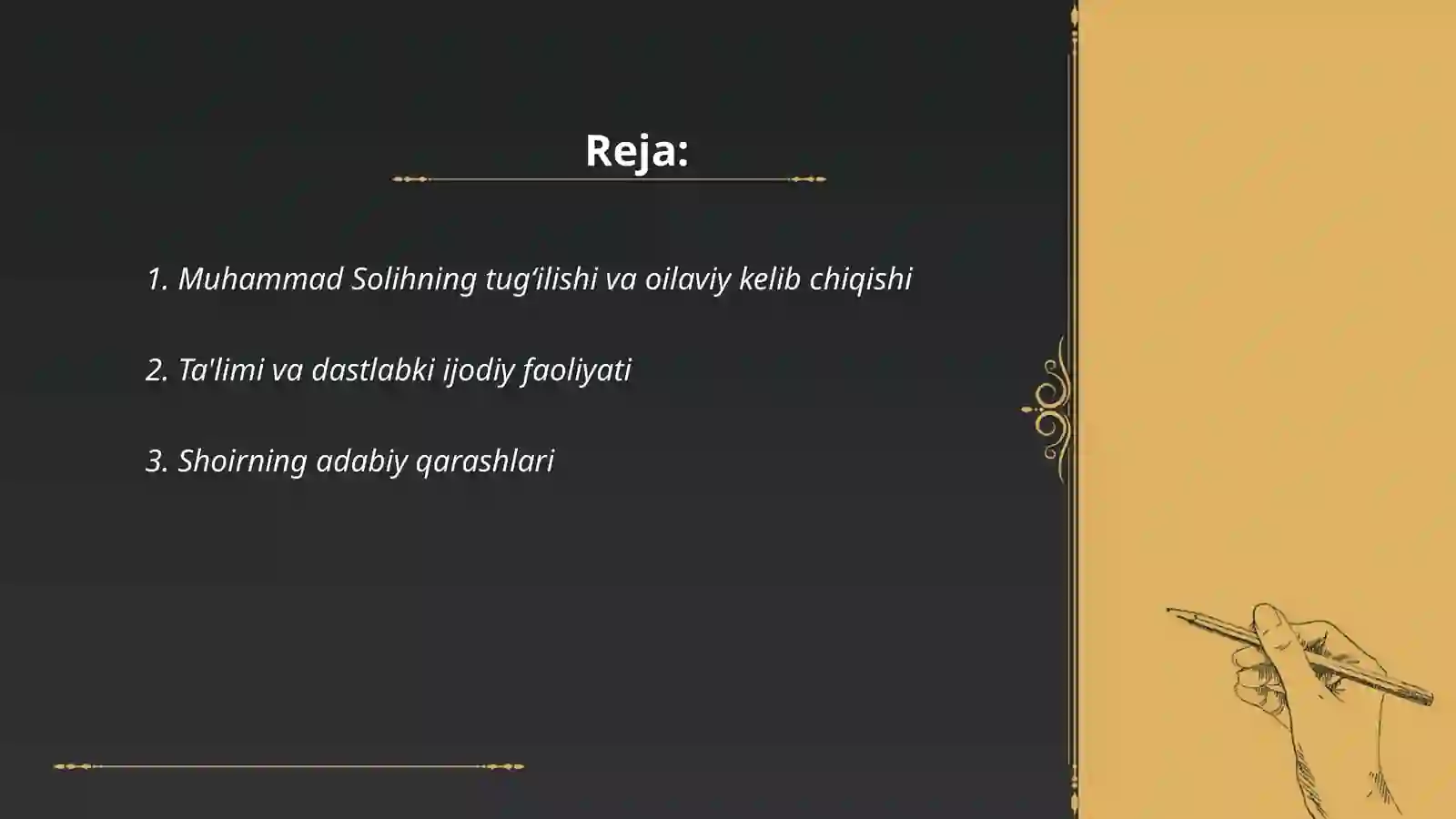 Muhammad Solih hayoti va ijodi 2