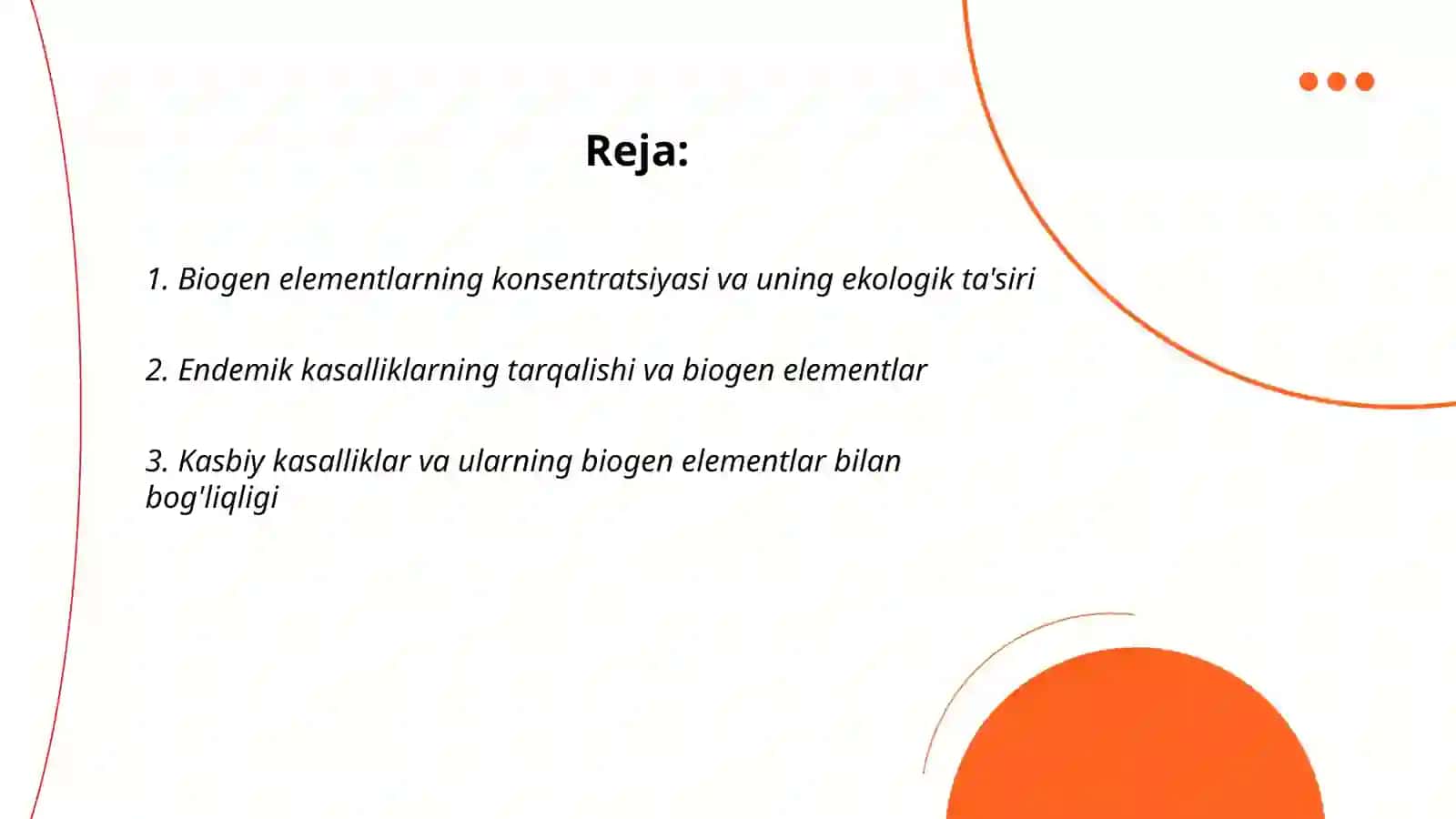 Biogen elemnetlar konsentratsiyasi ōzgarishi bilan boĝliq endemik kasb kasalliklari 2