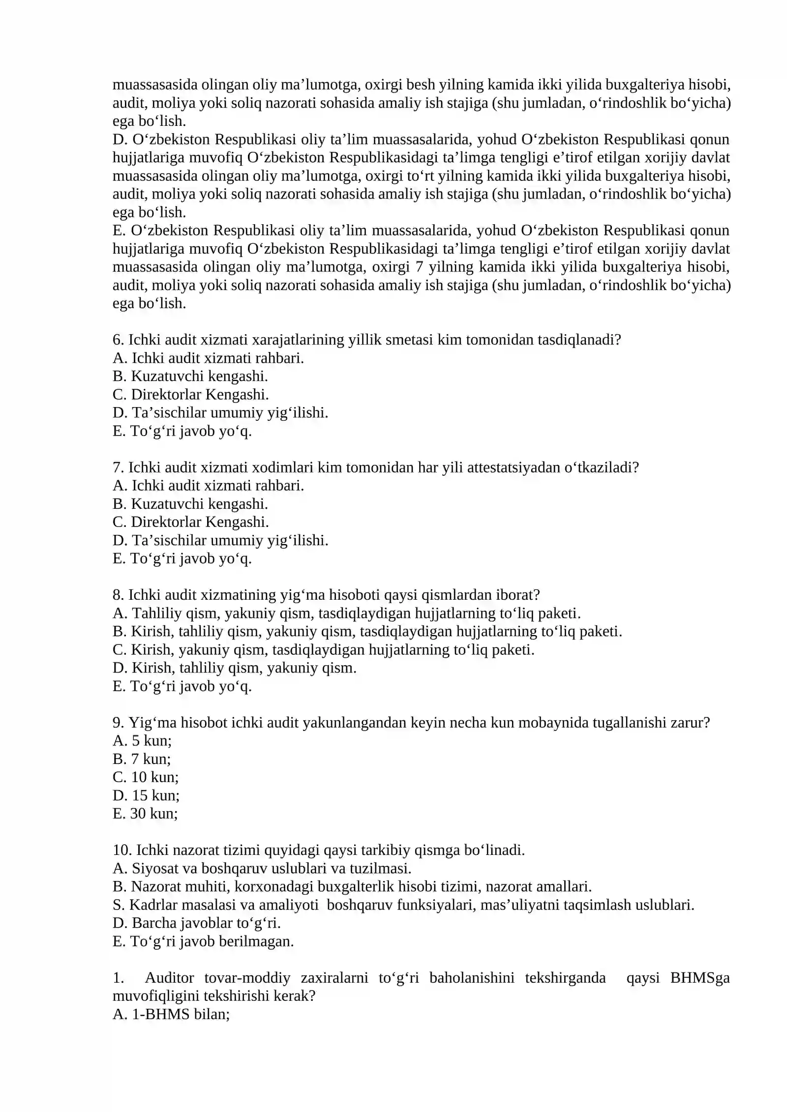 Ichki audit 2