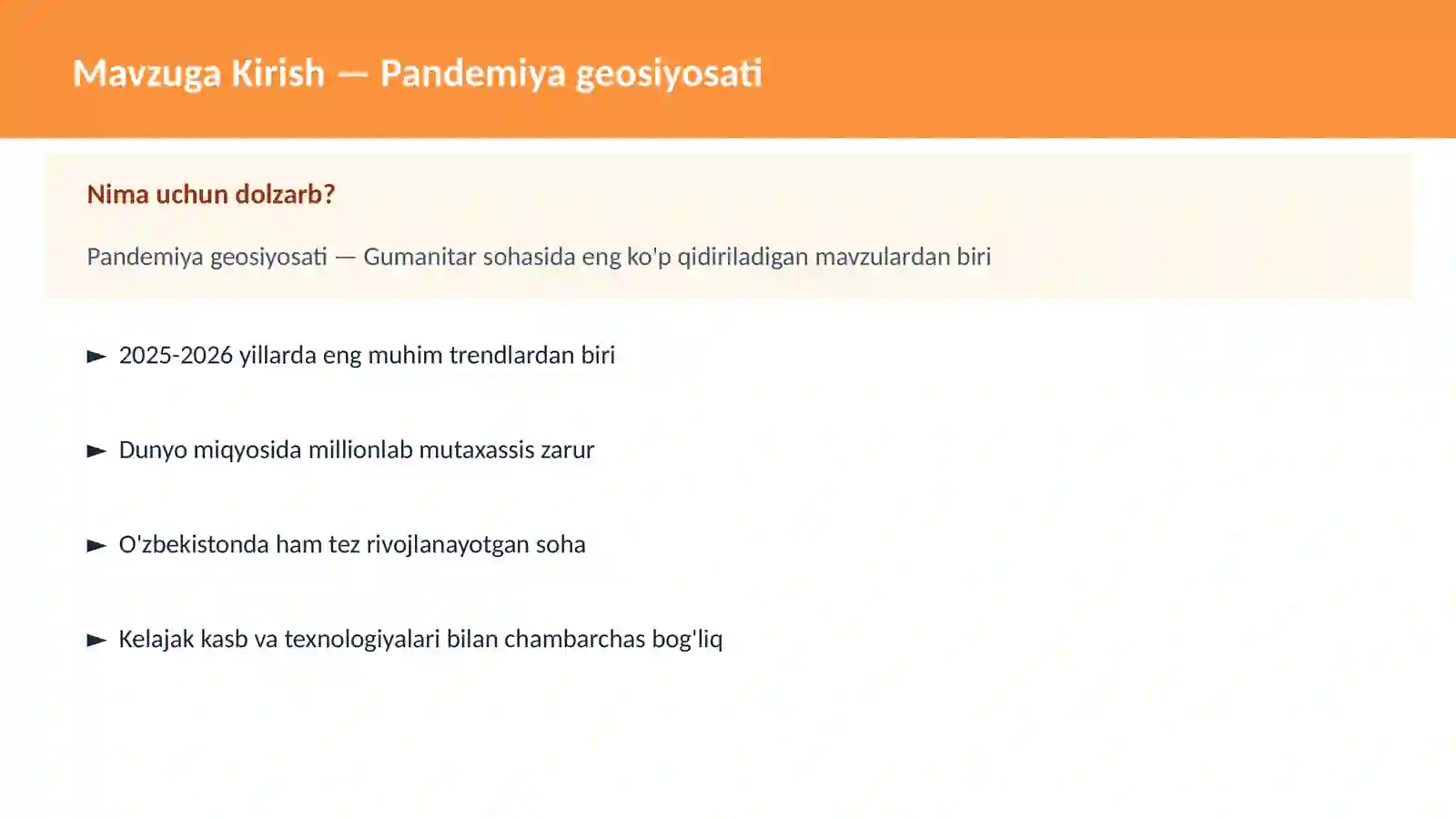 Pandemiya geosiyosati 2