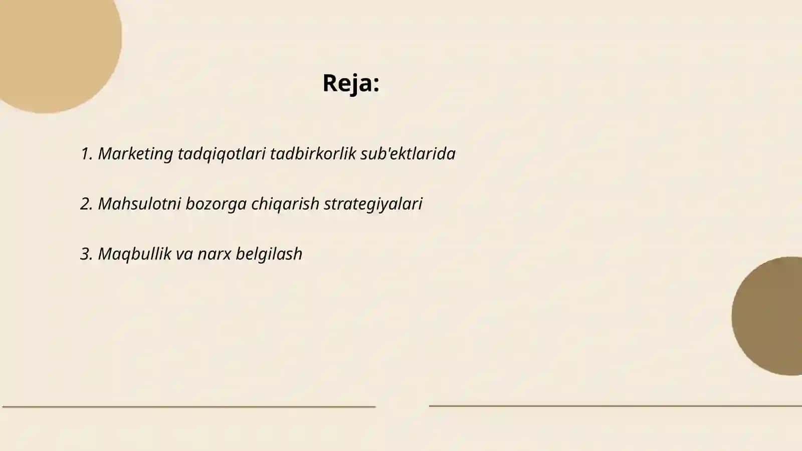 Tadbirkorlik sub'ektlarida marketingning faoliyatini tashkil etish 2
