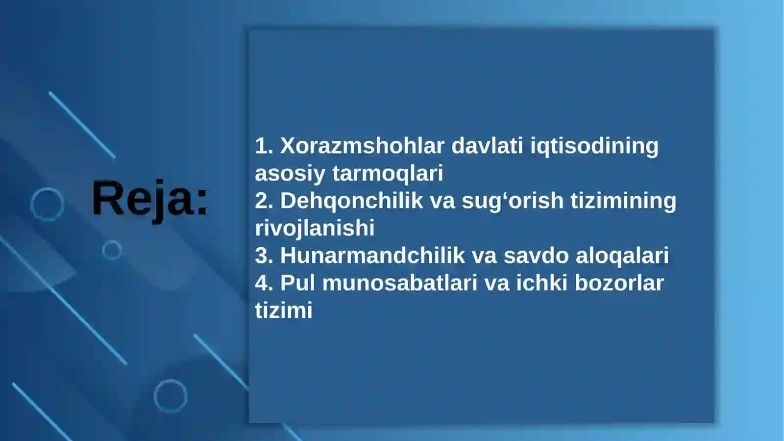 Xorazmshohlar davlatining iqtisodi 2