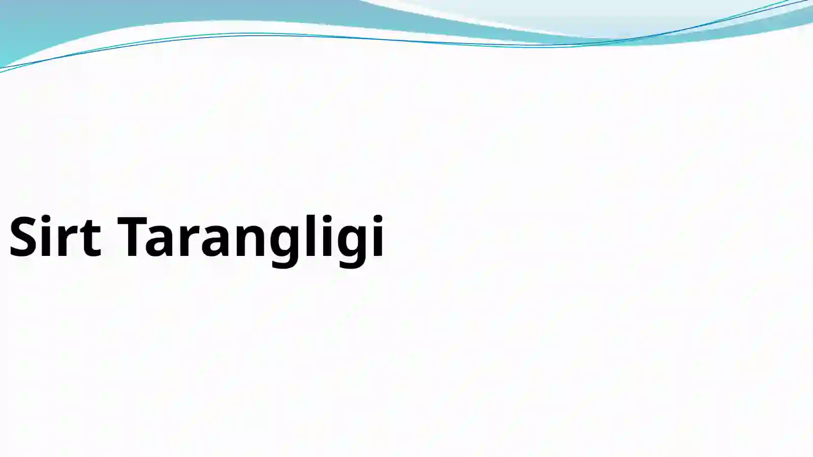 Suyuqliklarning sirt tarangligi 2