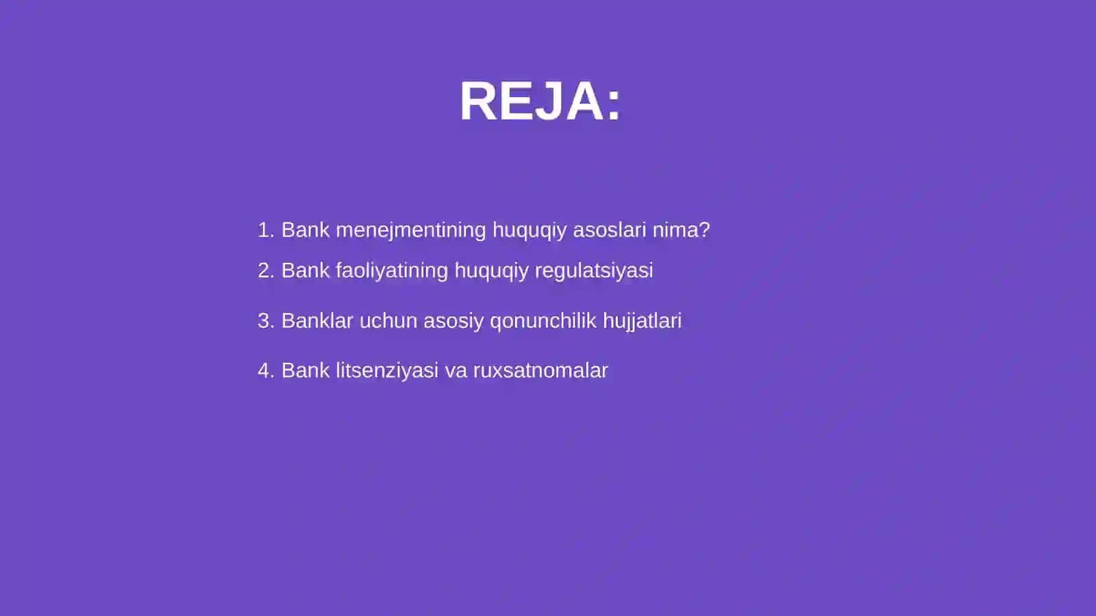 Bank menejmentining huquqiy asoslari 2