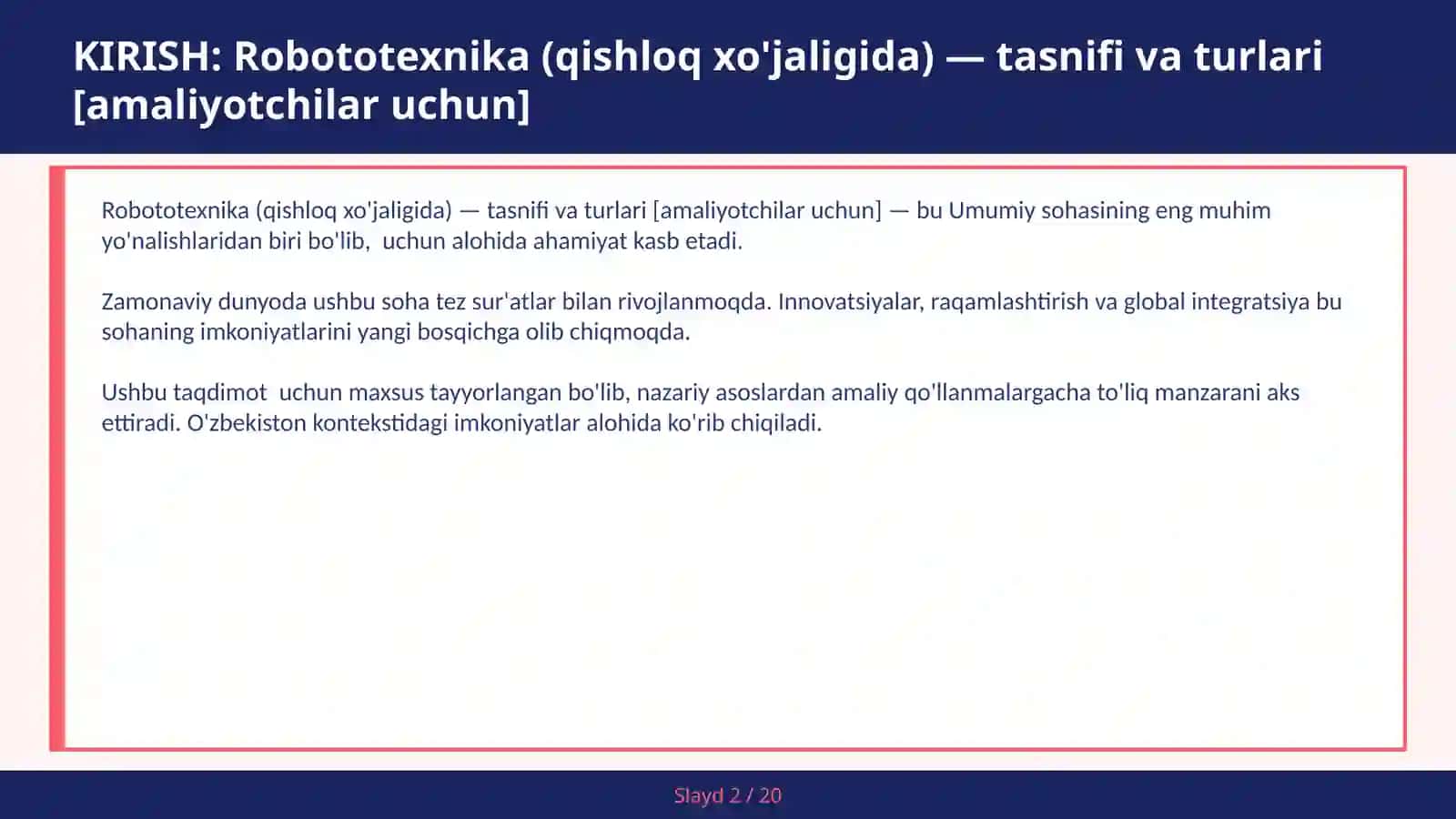 Robototexnika (qishloq xo'jaligida) — tasnifi va turlari [amaliyotchilar uchun] 2