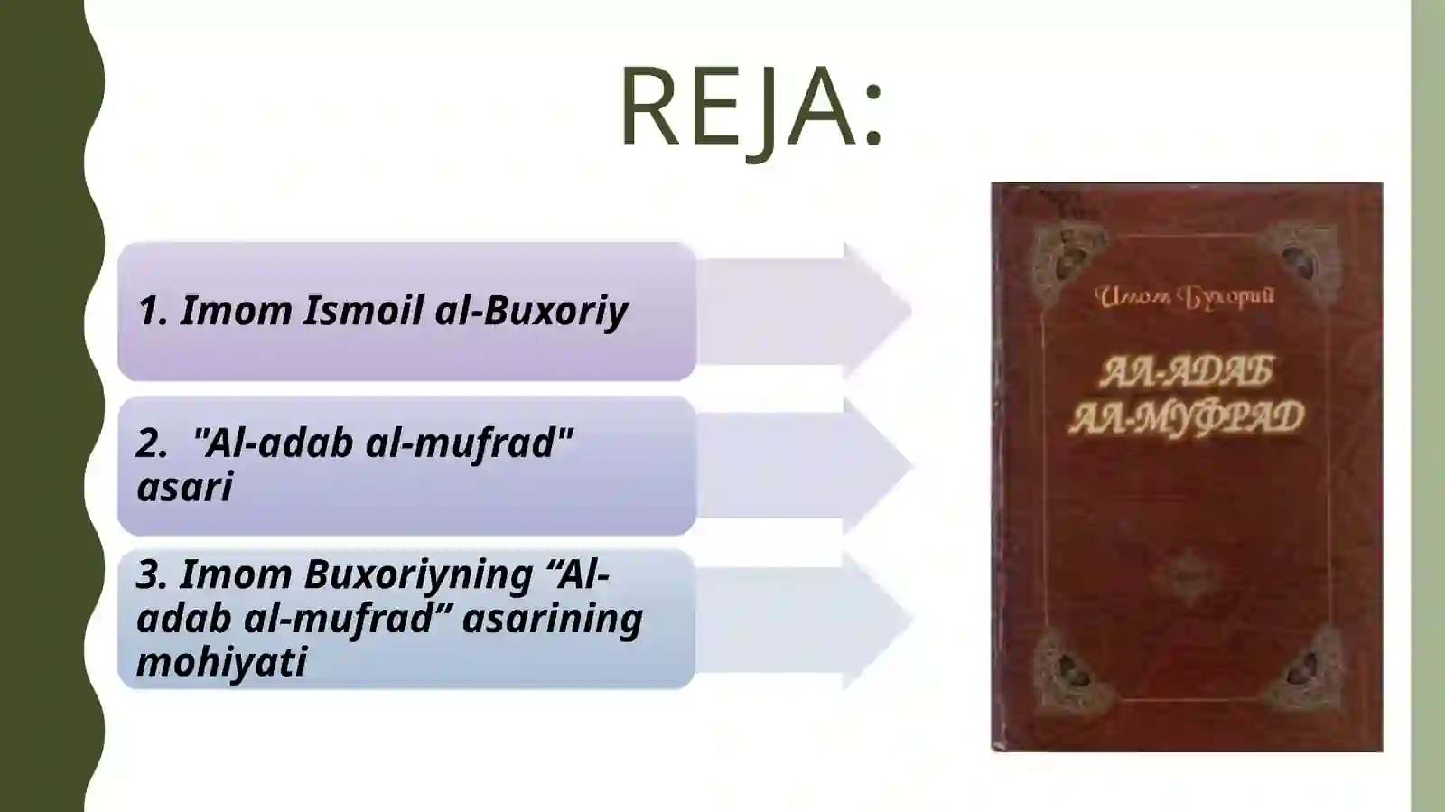 Imom al-Buxoriyning al-adab al-mufrad asari 2