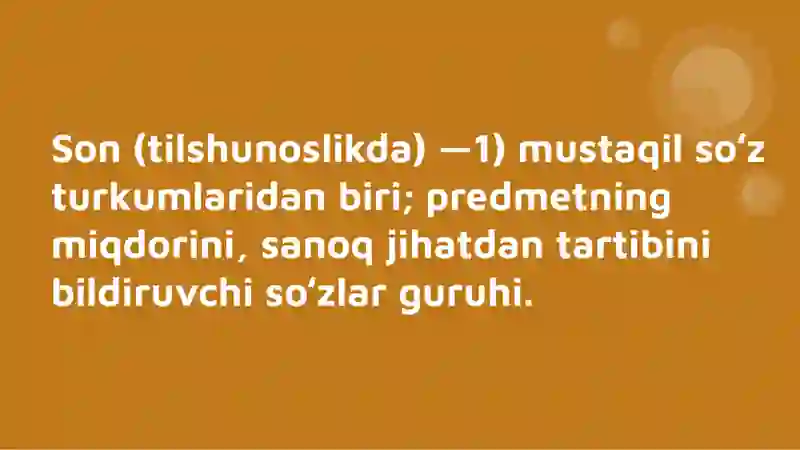 Son(tilshunoslikda) 2