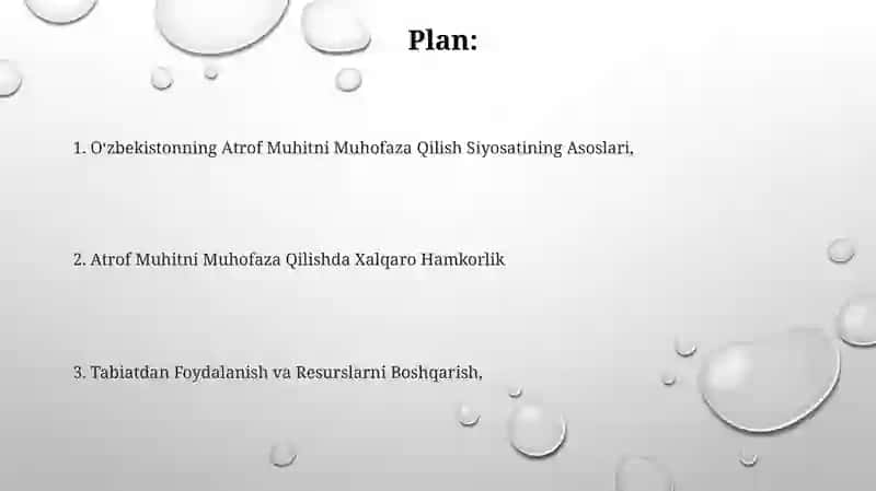Oʻzbekistonning Atrof Muhitni Muhofaza Qilish Siyosati 2