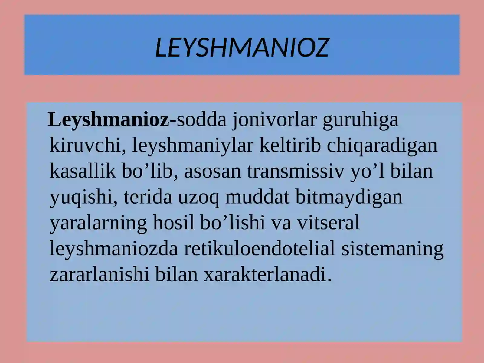 TERI LEYSHMANIOZI 2