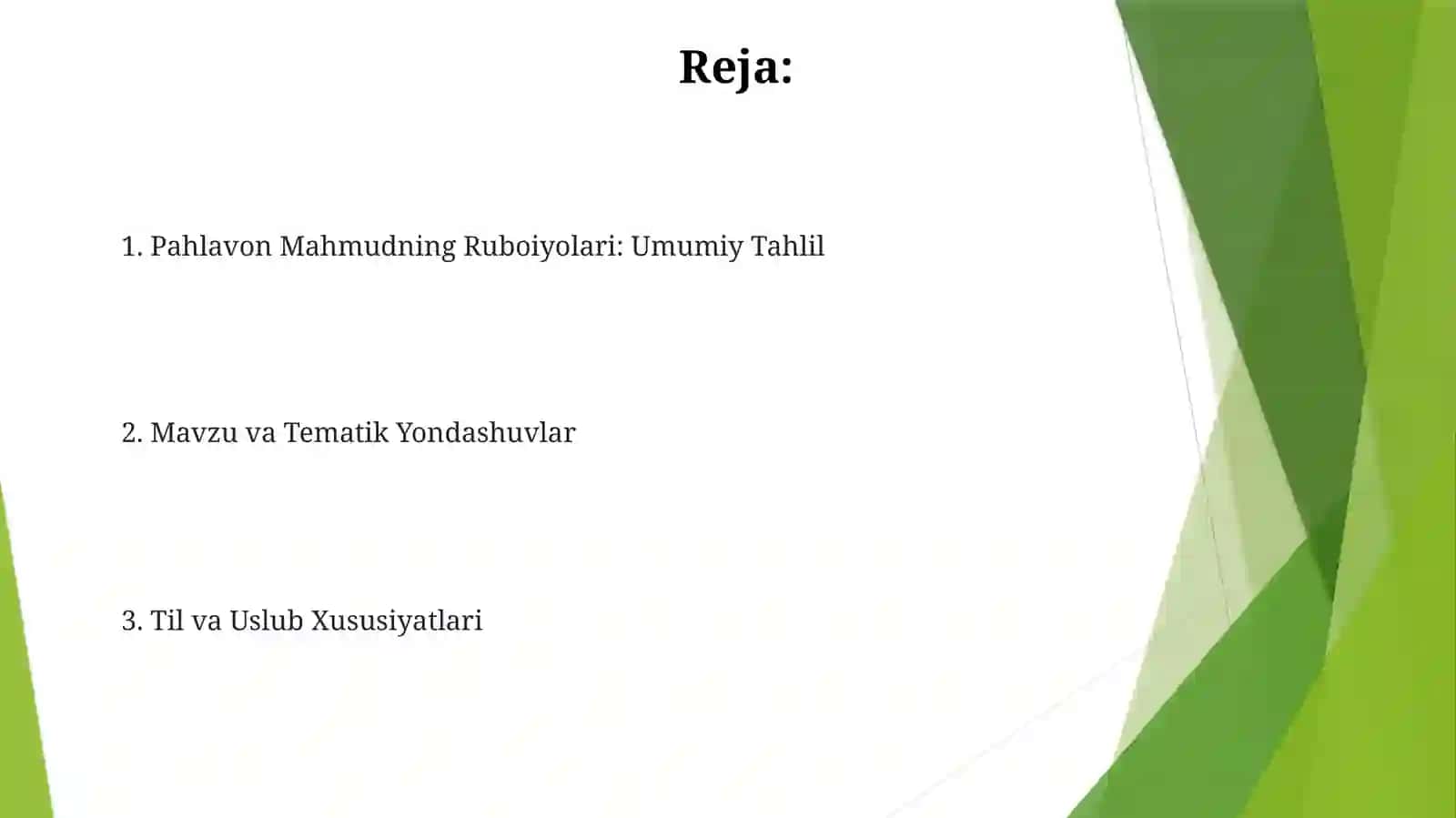 Pahlavon Mahmudning Ruboiyolari: Umumiy Tahlil 2