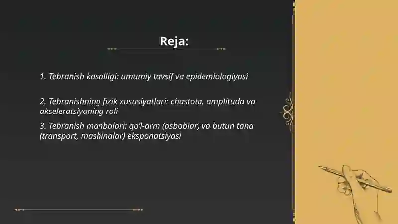 Tebranish kasalligi 2