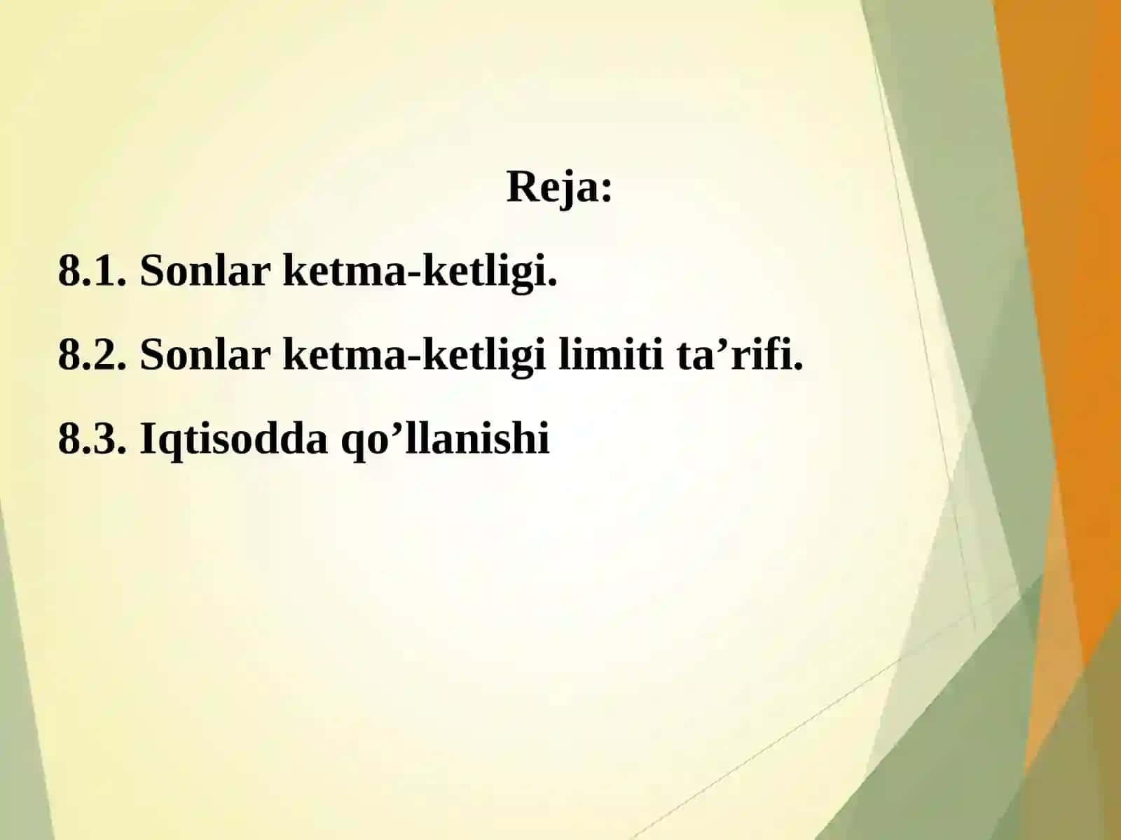 FAZODA NUQTALARNING О‘ZARO JOYLASHISHI 2