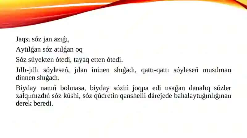 Nаqıl-mаqаllаrdаsózqúdiretihаqqındа 2