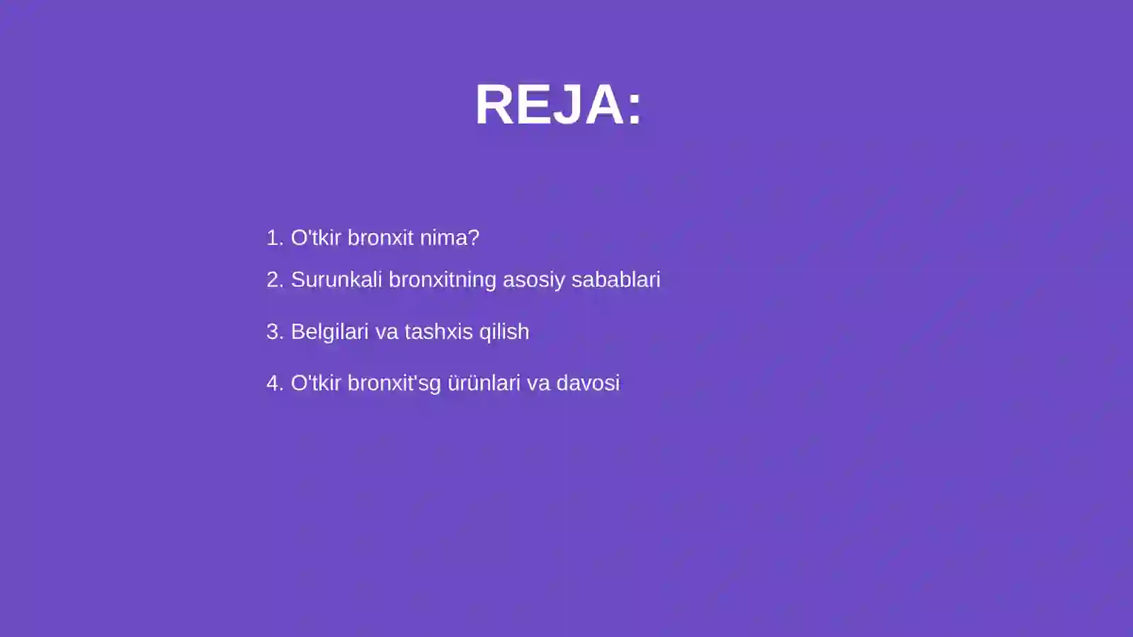 O'tkir va Surunkali bronxit 2