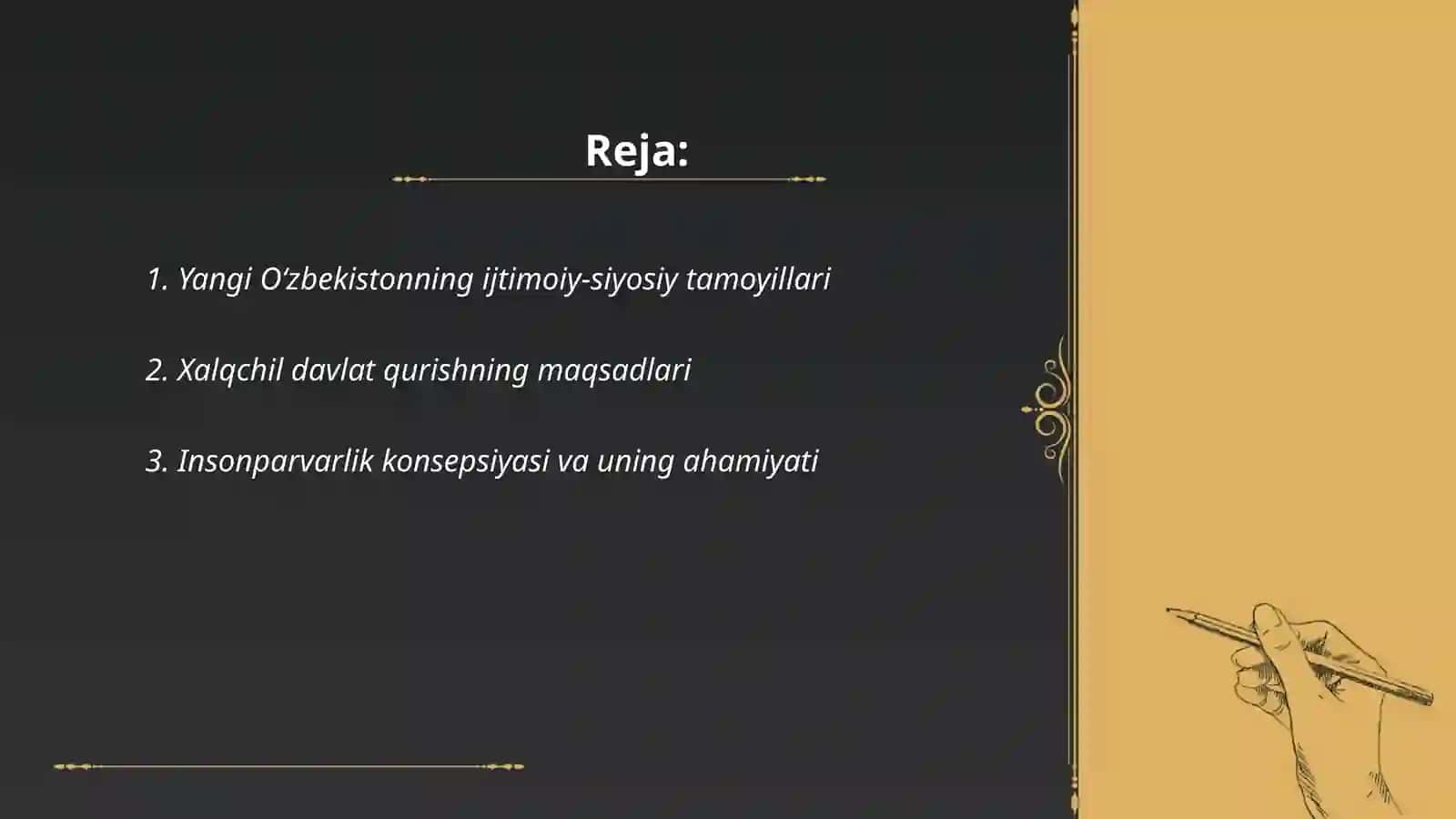 Yangi Oʻzbekistonning ijtimoiy-siyosiy tamoyillari 2