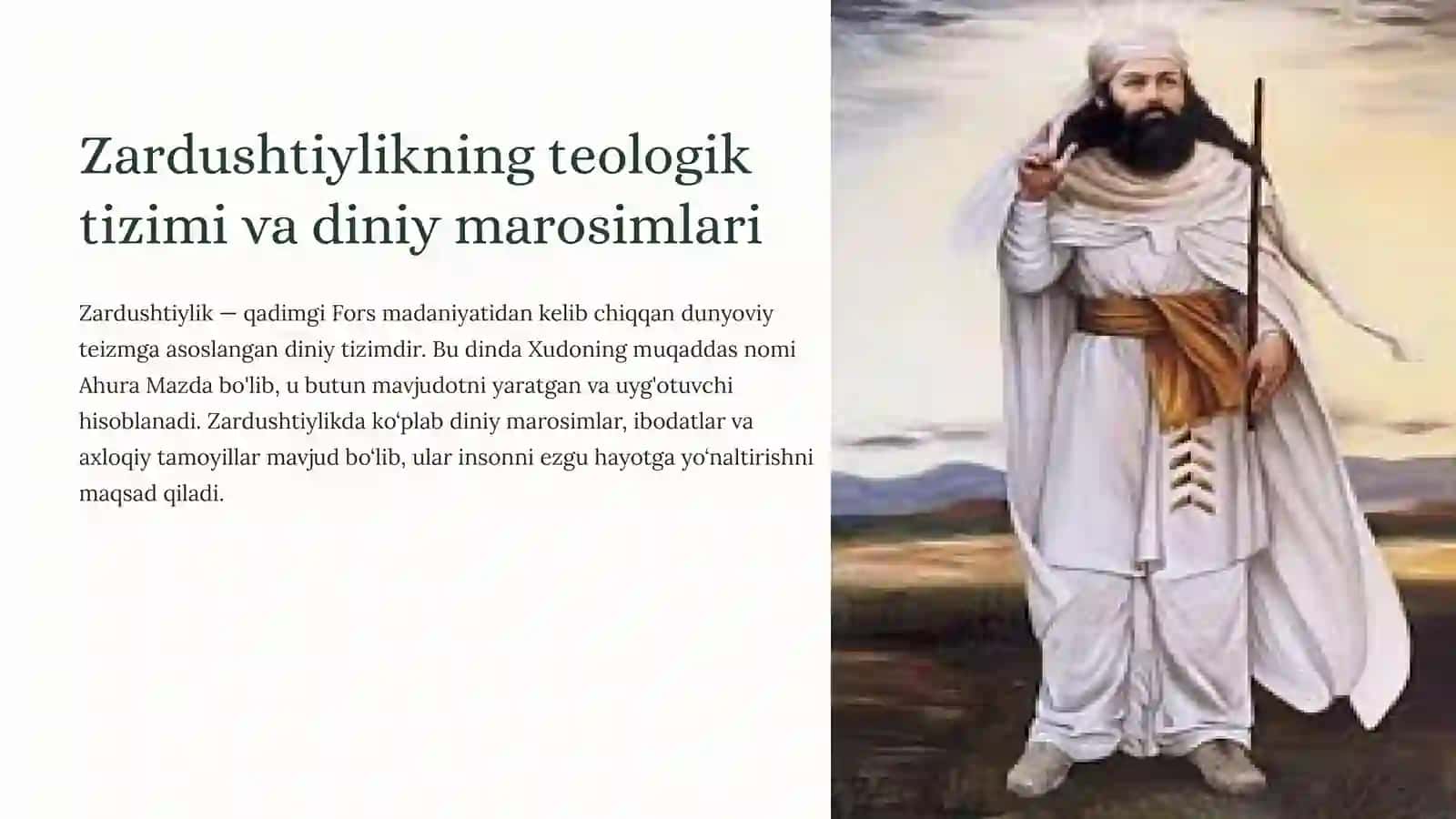 Zardushtiylikning teologik tizimi va diniy marosimlari 2