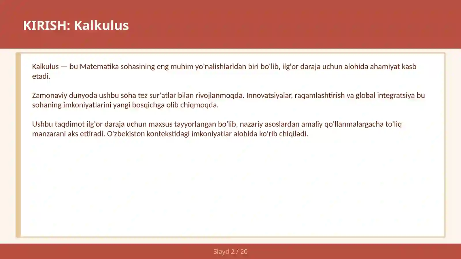 KALKULUS 2