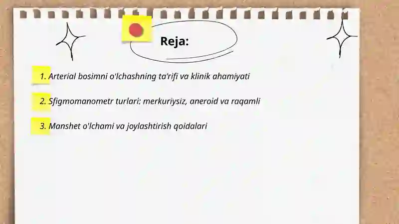 Arterial bosimni o'lchash 2