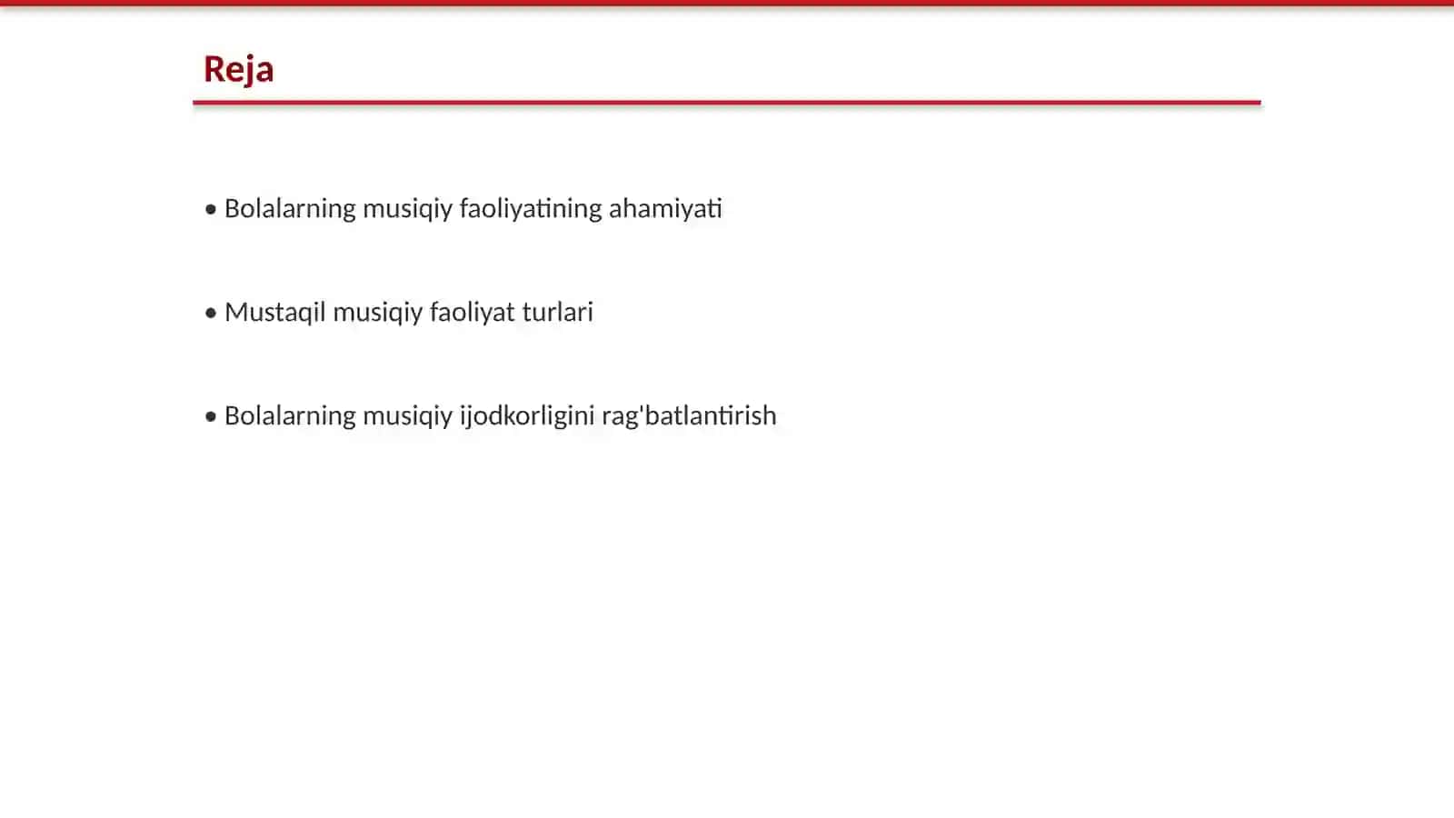 Bolalarning mustaqil musiqiy faoliyati mazmuni va unga rahbarlik qilish 2