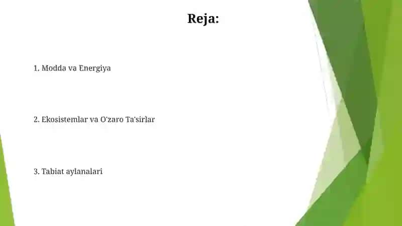 Tabiat haqida asosiy tushunchalar va tabiat komponentlari 2