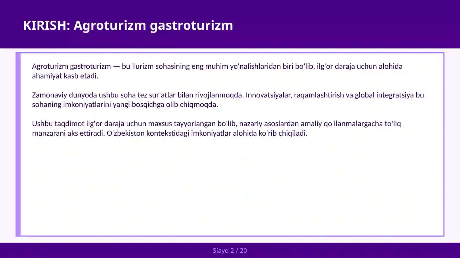 Agroturizm gastroturizm 2